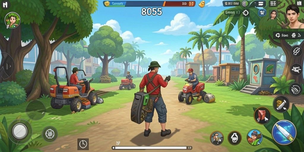 Screenshot gameplay 8055 menampilkan momen seru dan menantang.