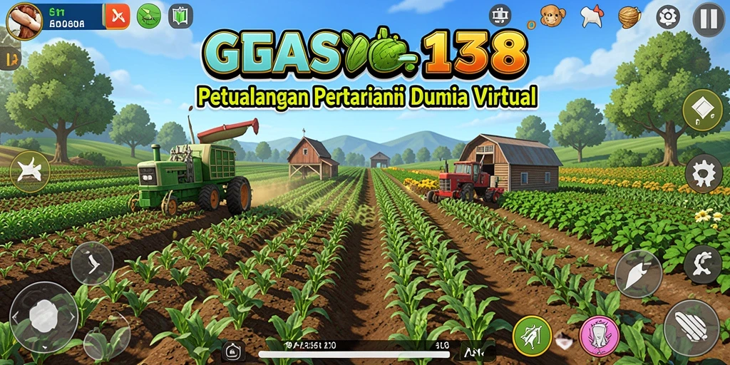 Tangkapan layar GAS138 menampilkan suasana panen yang ceria dan penuh warna.