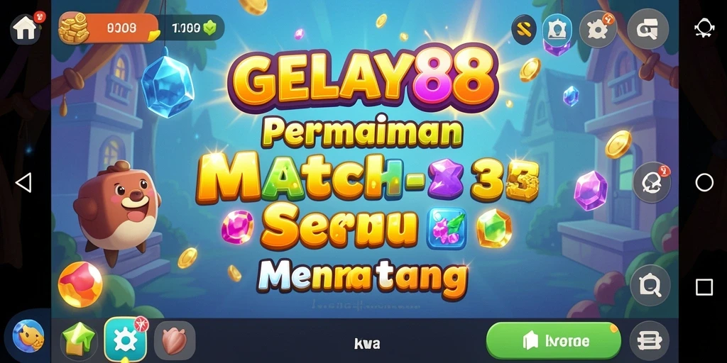 Tampilan gameplay seru di GELAY88 dengan pencocokan warna yang menantang.
