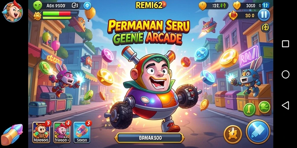 Tampilan gameplay seru dan menantang di REMI62.