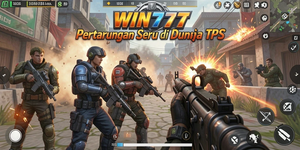 Screenshot gameplay WIN777 yang menunjukkan aksi pertempuran menegangkan.